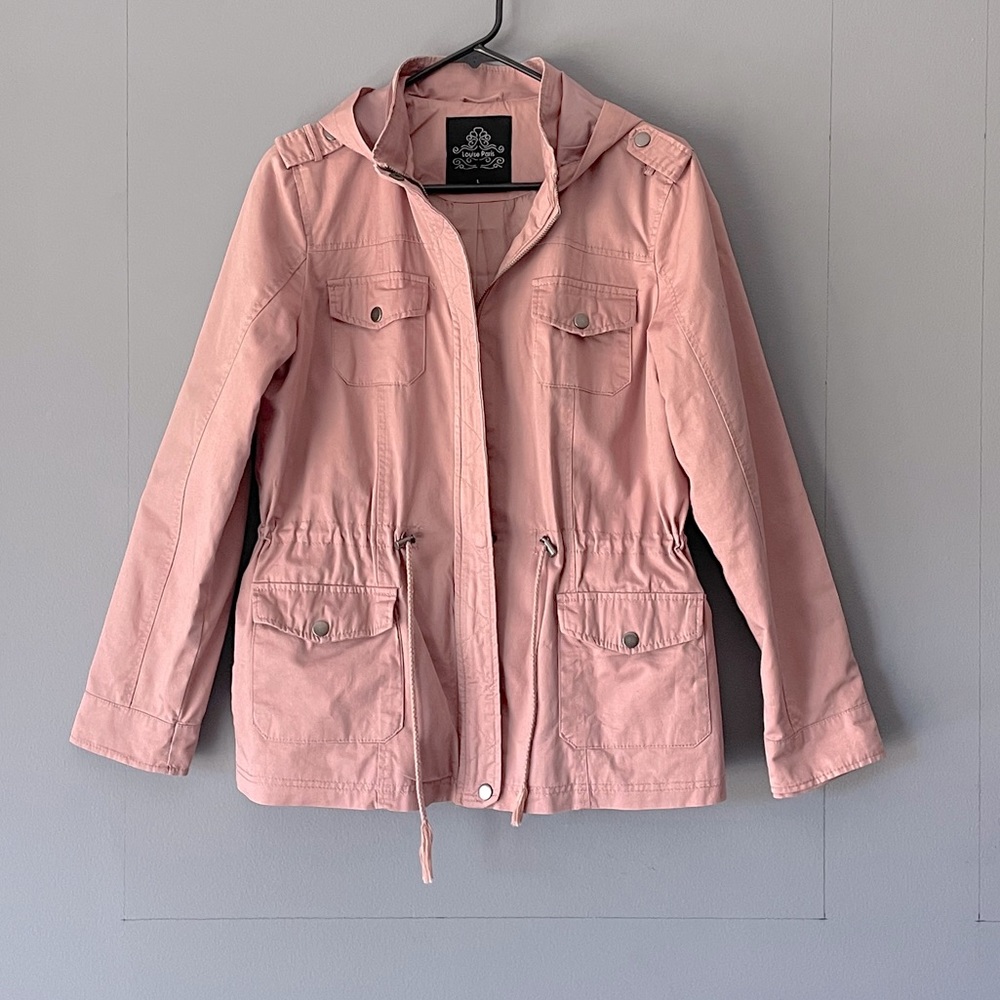 Dusty Rose Jacket with Hood